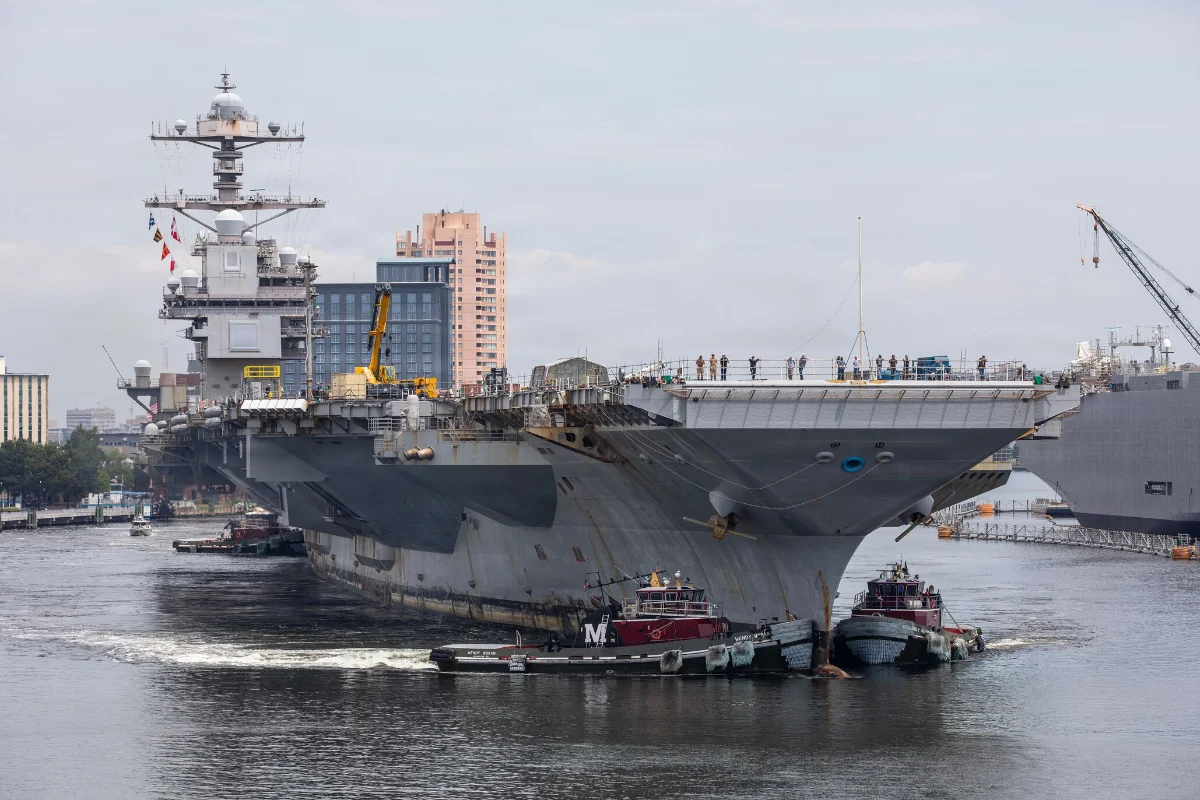 Naval vessel at sea