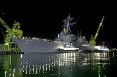 Commercial vessel at sea